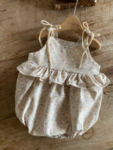 ［Anne shirley］Doha frill ribbon rompers (flower)
