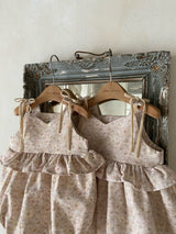 ［Anne shirley］Doha frill ribbon rompers (flower)