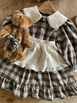 ［Anne shirley］Metty check collar one-piece