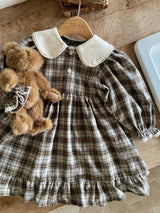 ［Anne shirley］Metty check collar one-piece