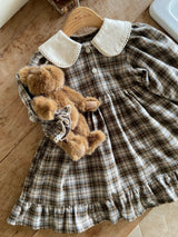 ［Anne shirley］Metty check collar one-piece