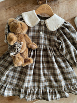 ［Anne shirley］Metty check collar one-piece