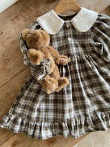 ［Anne shirley］Metty check collar one-piece