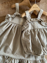 ［Anne shirley］Asty check one-piece (mint)