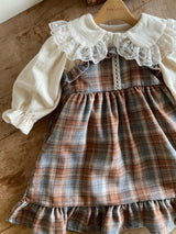 ［Anne shirley］Asty check one-piece