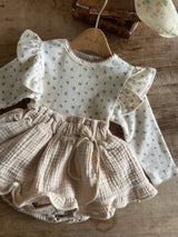 ［Anne shirley］Joan wing rompers (flower)