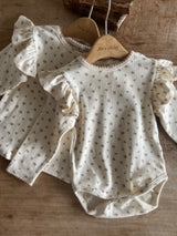 ［Anne shirley］Joan wing rompers (flower)