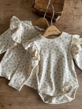 ［Anne shirley］Joan wing rompers (flower)