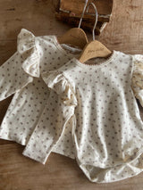 ［Anne shirley］Joan wing rompers (flower)