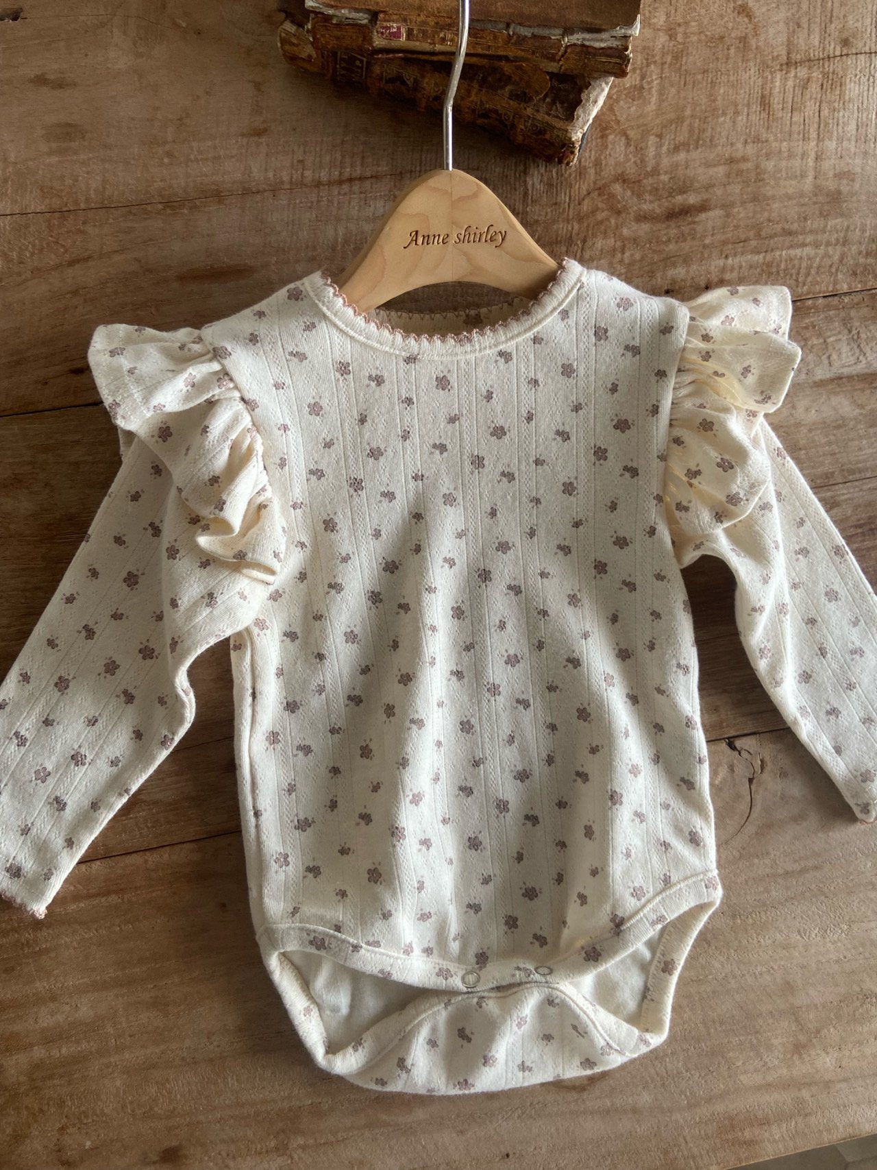 ［Anne shirley］Joan wing rompers (flower)