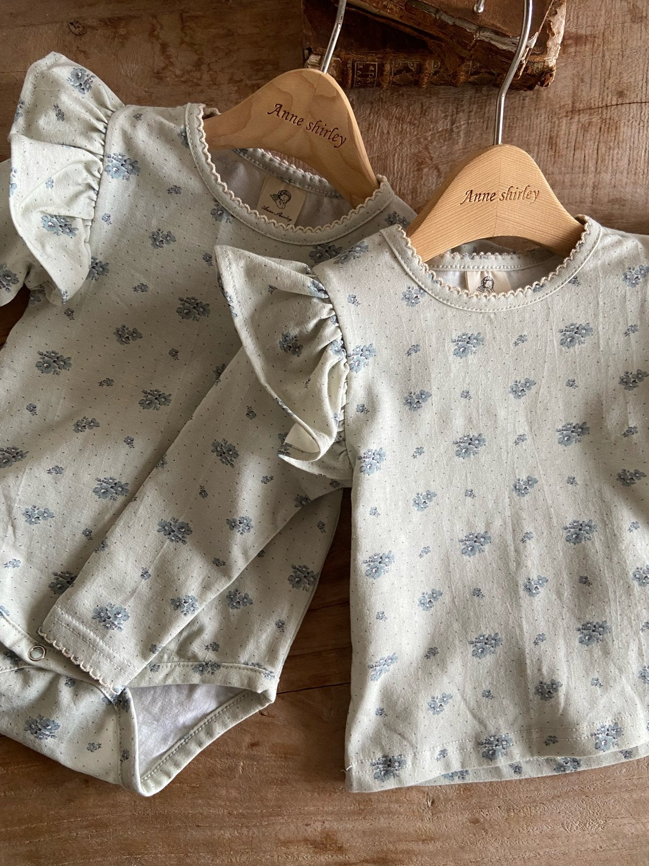 ［Anne shirley］Joan wing rompers (flower)