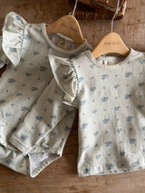 ［Anne shirley］Joan wing rompers (flower)