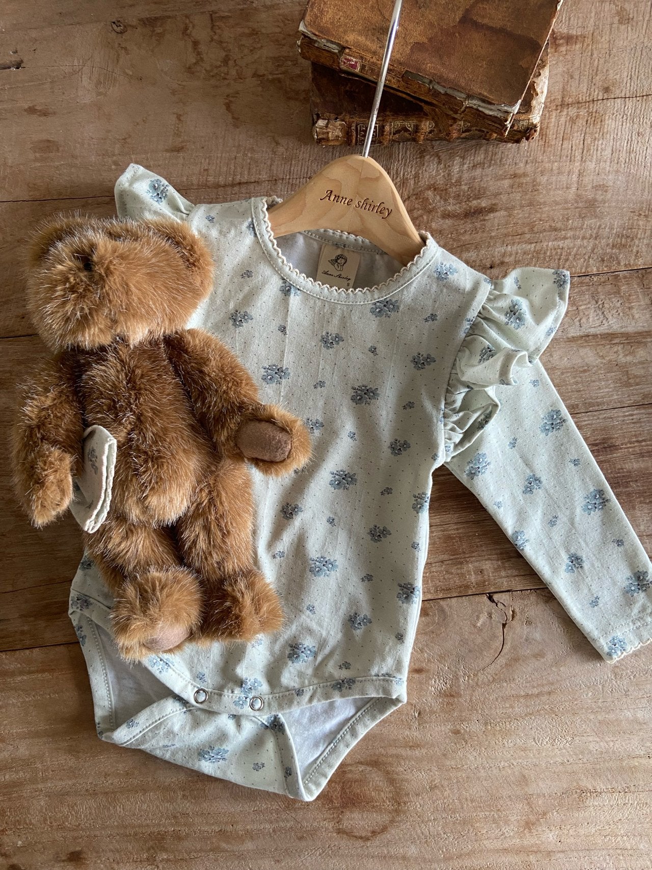 ［Anne shirley］Joan wing rompers (flower)