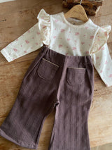 ［Anne shirley］Joan wing rompers (flower)