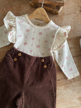 ［Anne shirley］Joan wing rompers (flower)