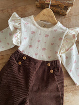 ［Anne shirley］Joan wing rompers (flower)