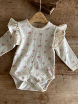 ［Anne shirley］Joan wing rompers (flower)