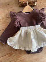 ［Anne shirley］Joan wing rompers (dot)