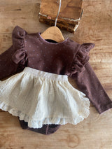 ［Anne shirley］Joan wing rompers (dot)