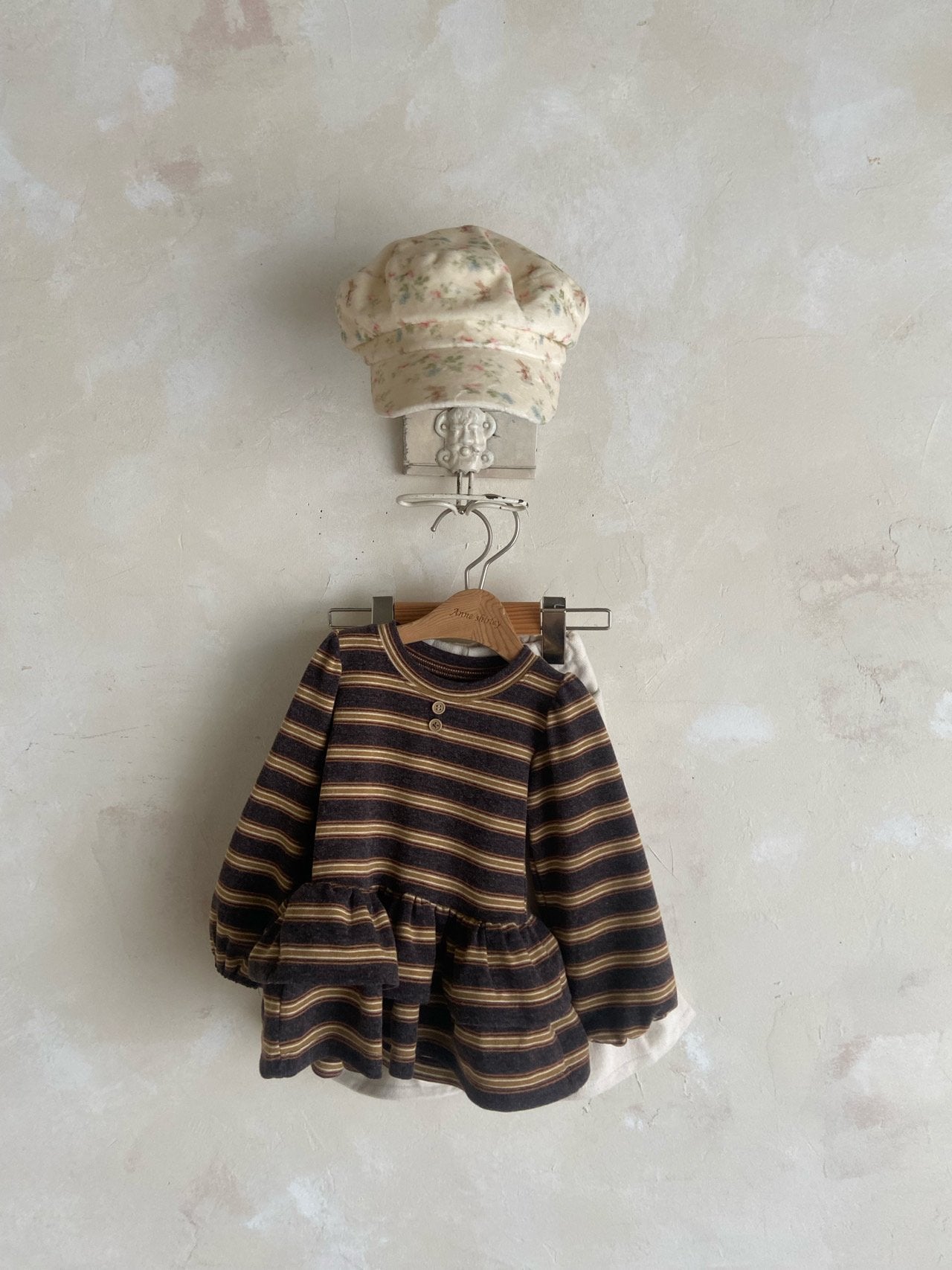 ［Anne shirley］Stripe cancan tops