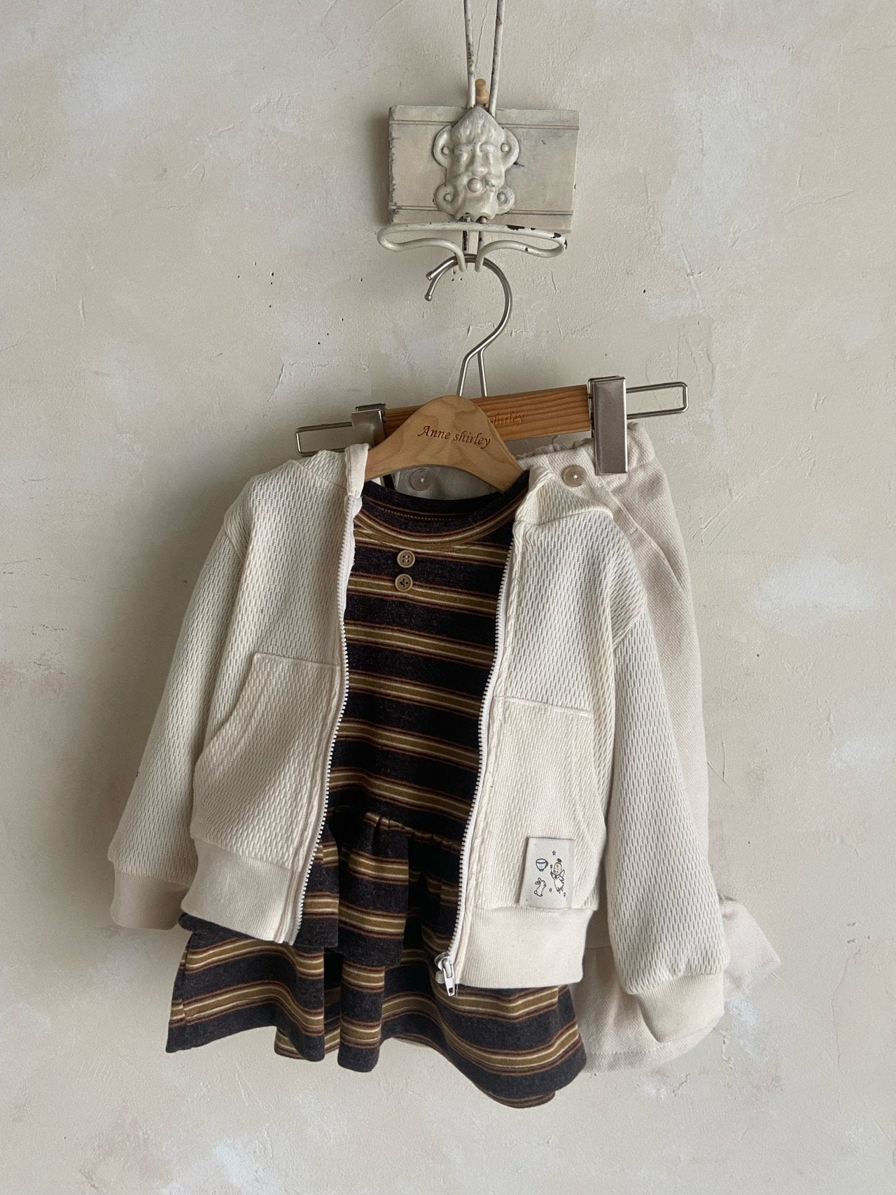 ［Anne shirley］Stripe cancan tops
