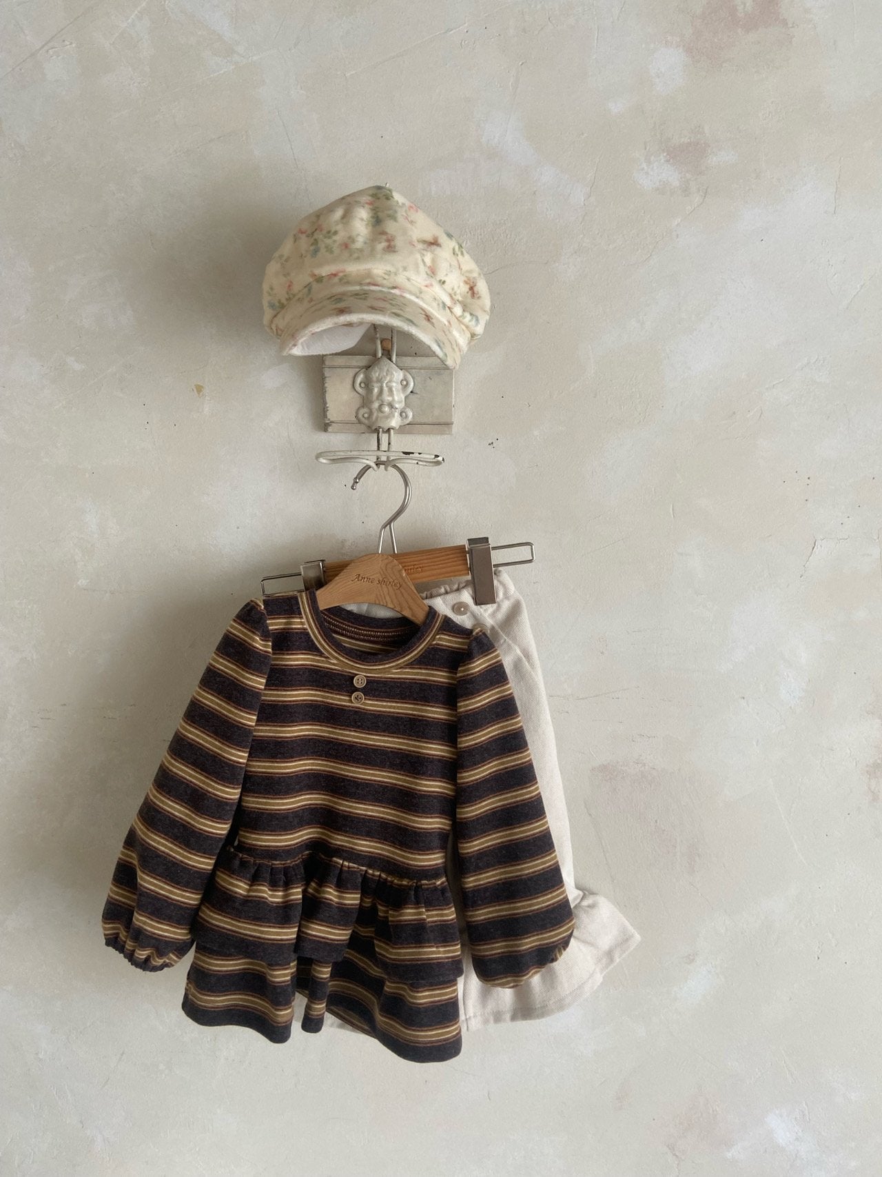 ［Anne shirley］Stripe cancan tops