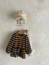 ［Anne shirley］Stripe cancan tops