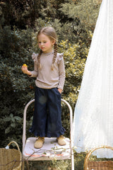 ［FLO］Denim frill pants