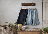 ［FLO］Denim frill pants