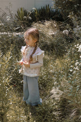 ［FLO］Denim frill pants