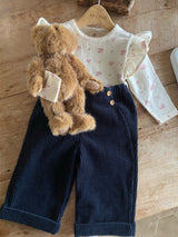 ［Anne shirley］Sellin corduroy button pants