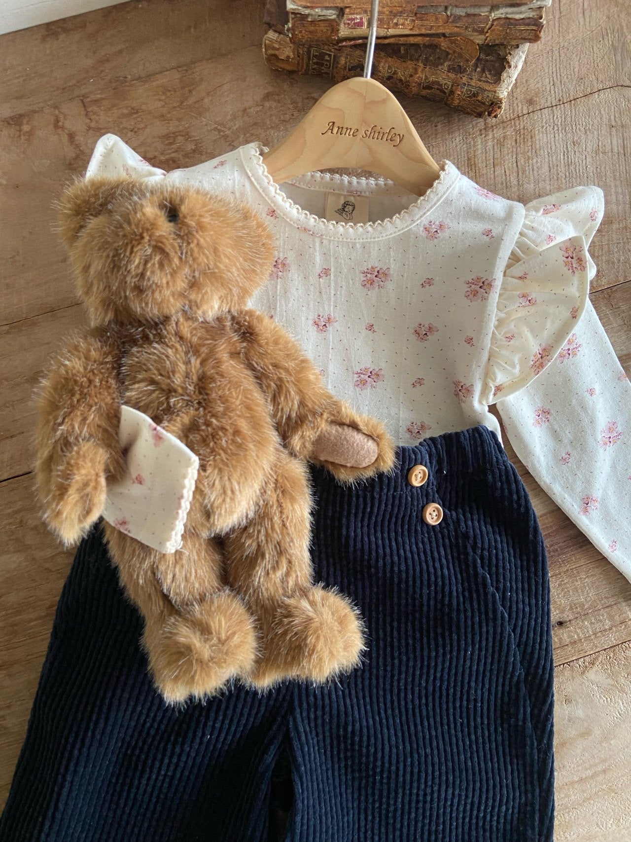 ［Anne shirley］Sellin corduroy button pants
