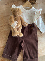 ［Anne shirley］Sellin corduroy button pants
