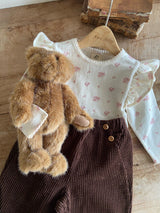 ［Anne shirley］Sellin corduroy button pants