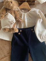 ［Anne shirley］Sellin corduroy button pants