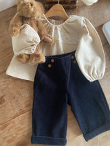 ［Anne shirley］Sellin corduroy button pants