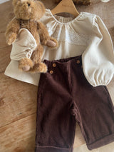 ［Anne shirley］Sellin corduroy button pants