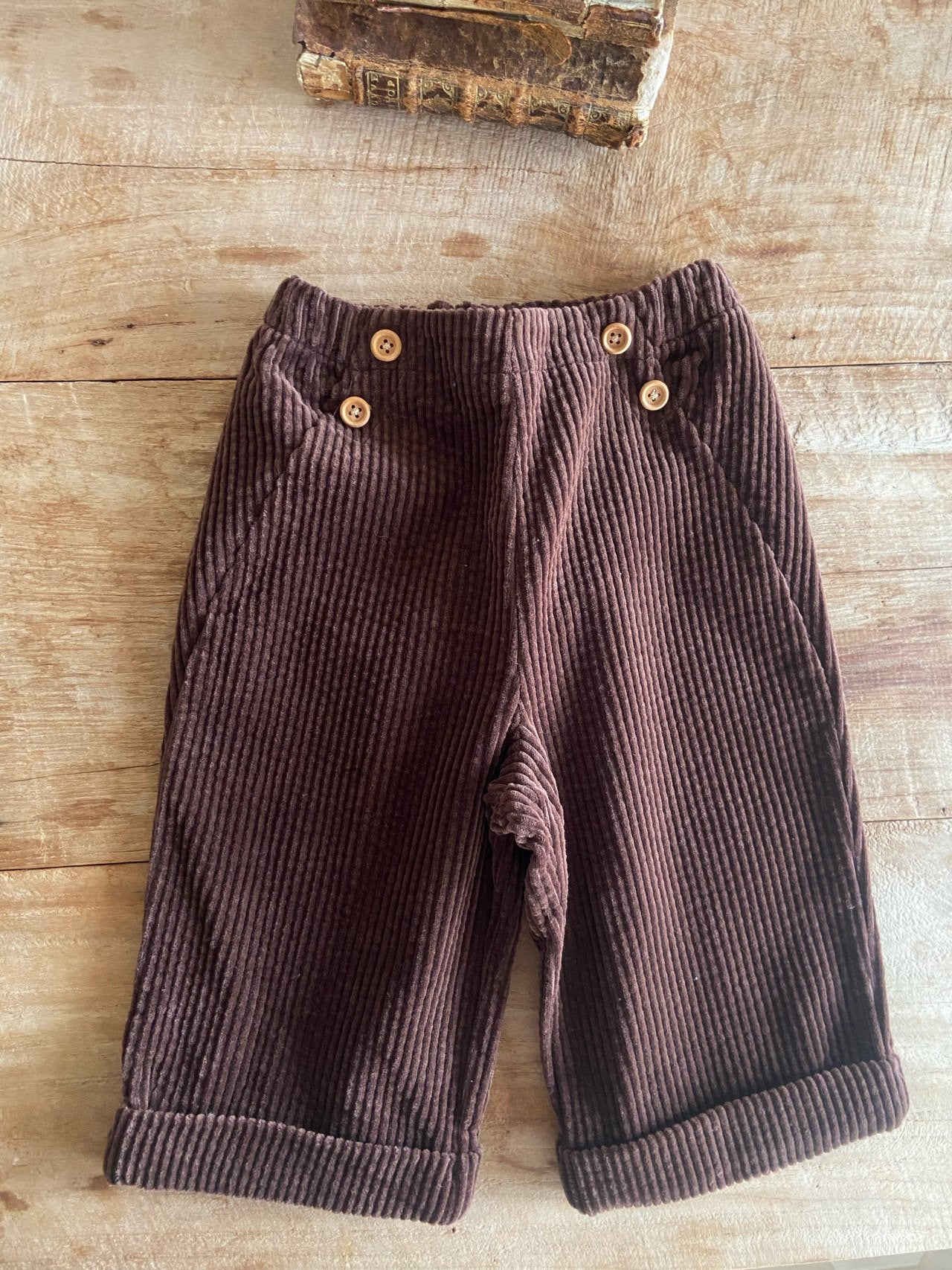 ［Anne shirley］Sellin corduroy button pants