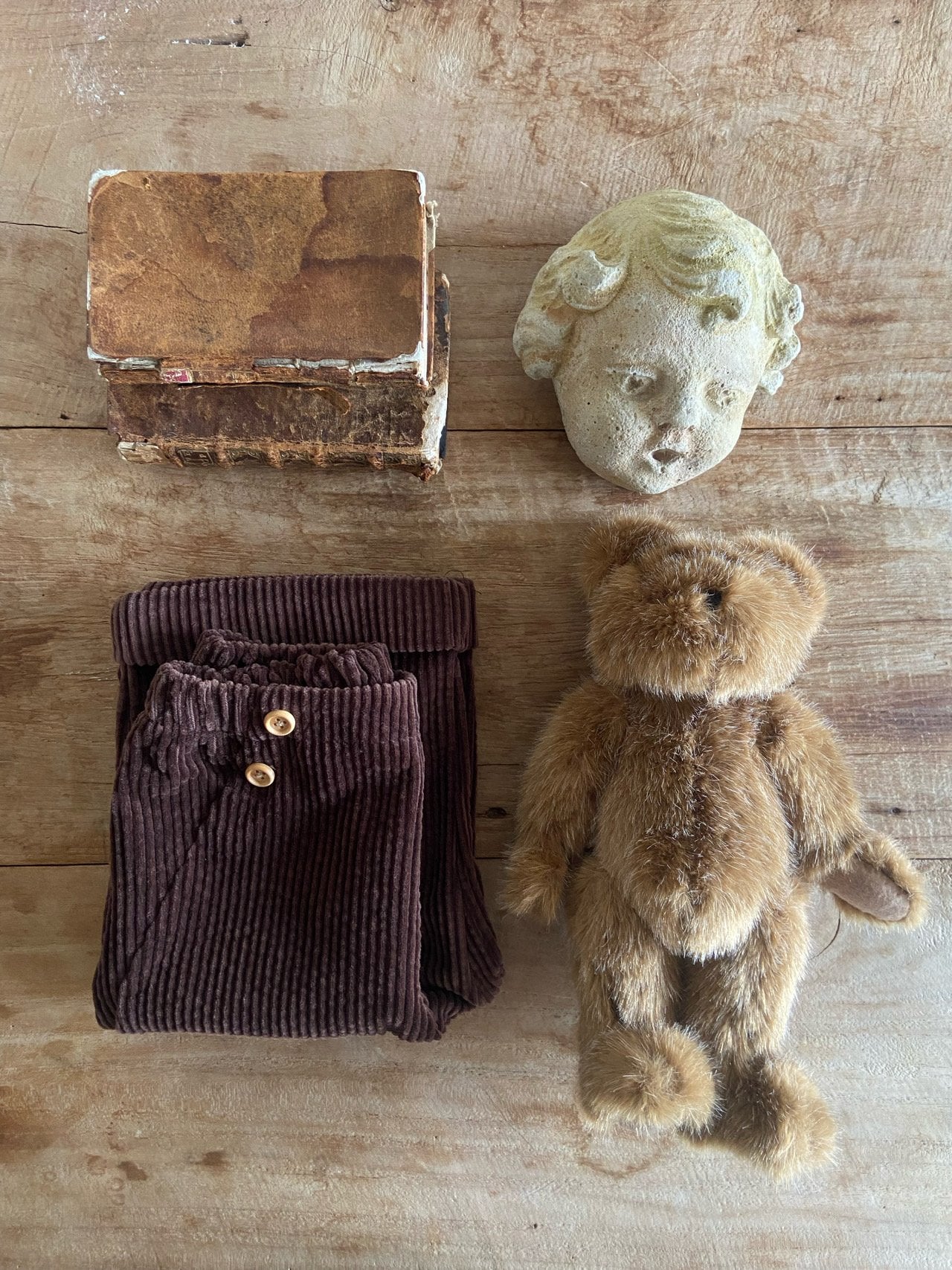 ［Anne shirley］Sellin corduroy button pants