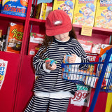 ［BLACK BEAN］Emotion stripe set up (kids)