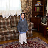 ［BLACK BEAN］Eco zipup stripe tee (kids)