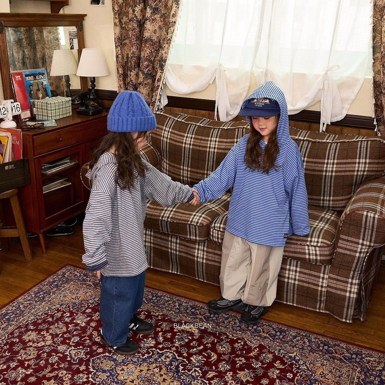［BLACK BEAN］Multi hood tee (kids)