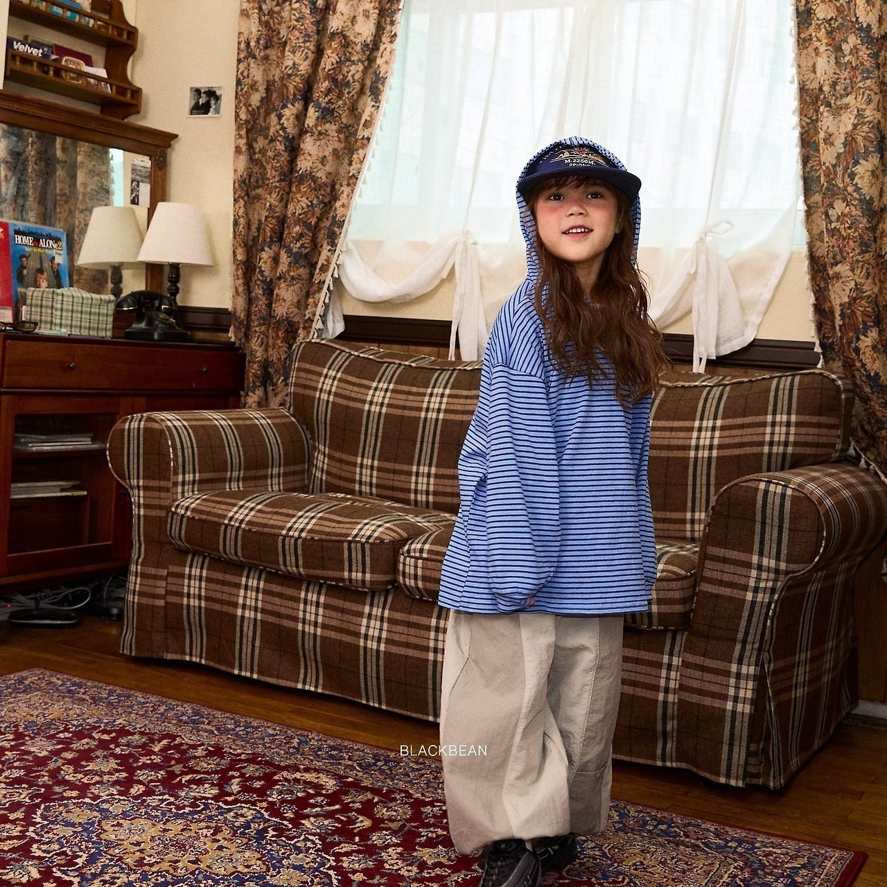 ［BLACK BEAN］Multi hood tee (kids)