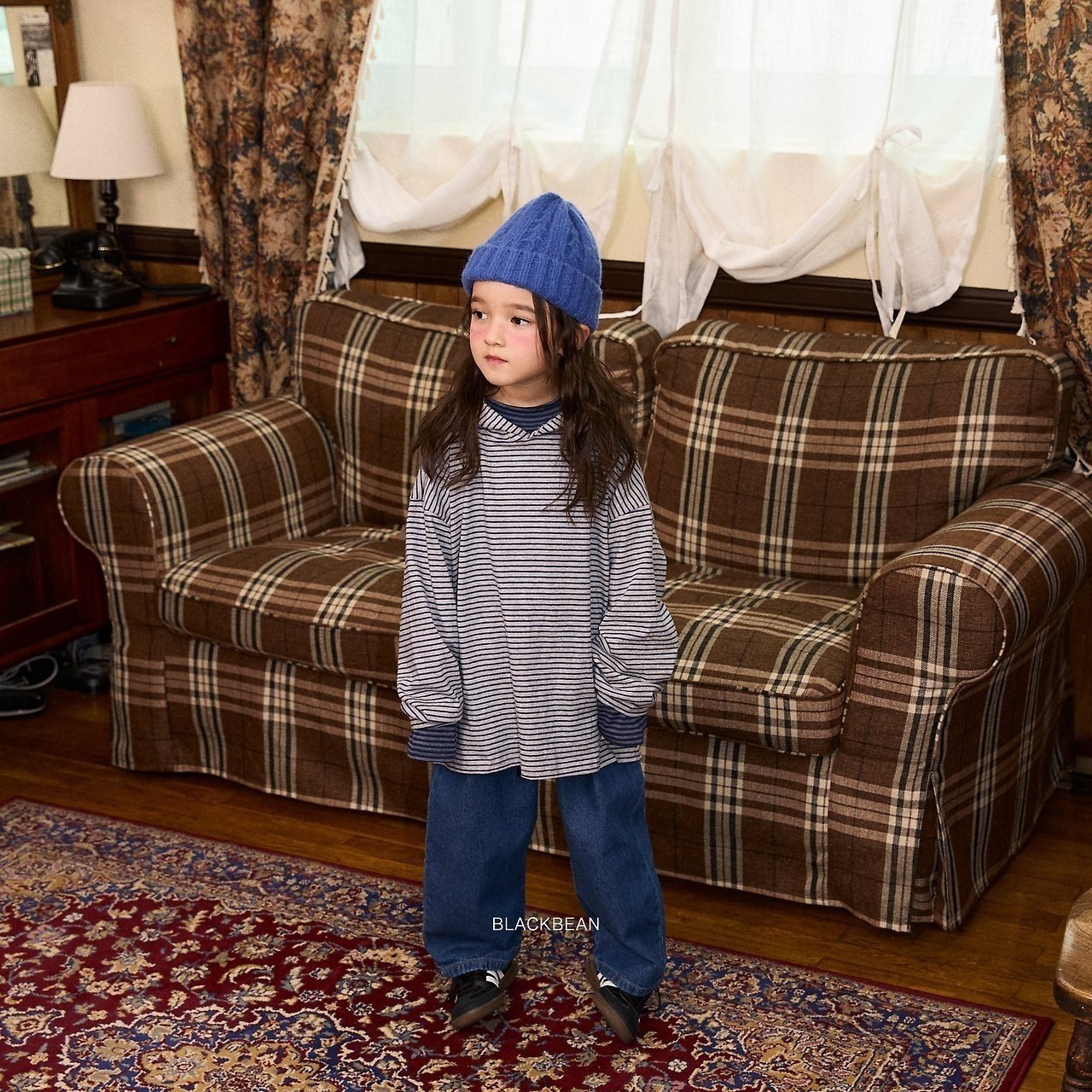 ［BLACK BEAN］Multi hood tee (kids)