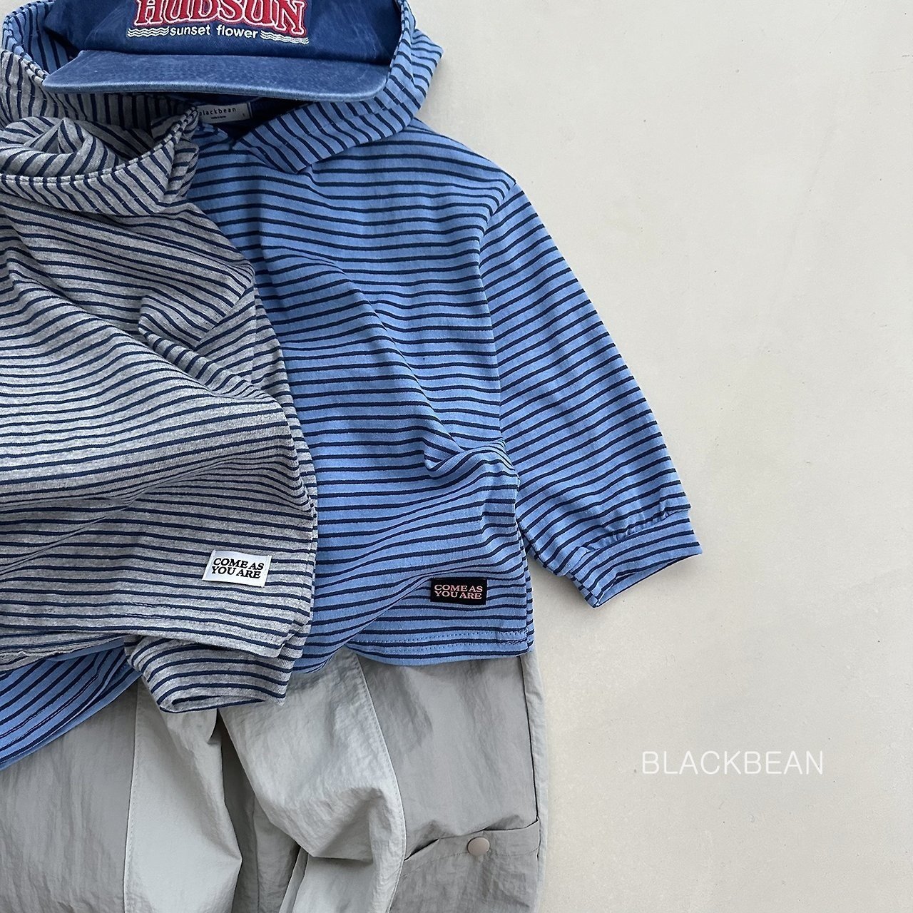 ［BLACK BEAN］Multi hood tee (kids)