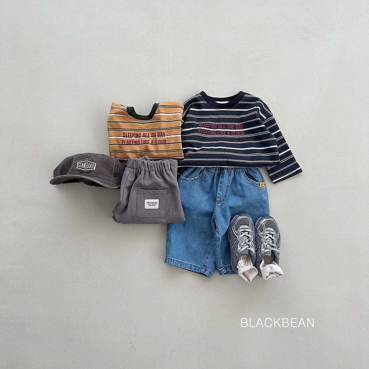 ［BLACK BEAN］All day stripe tee (kids)