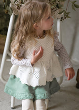 ［FLO］Layered lace vest