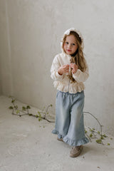 ［FLO］Oatmeal lace hood Jumper