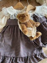 ［Anne shirley］Rota check rompers (small check)