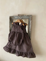 ［Anne shirley］Rota check rompers (small check)